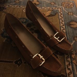 MICHAEL Michael Kors Cognac Suede Kitten Heels